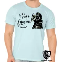Camiseta adulto ou infantil Você é o que ouve musica caveira - Foto 5