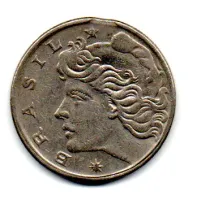 1970 - 20 Centavos - ERRO: Disco Cortado - Moeda Brasil - Foto 2