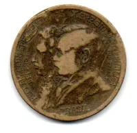 1922 - 1000 Réis - ERRO: Delaminação - Moeda Brasil - Foto 2