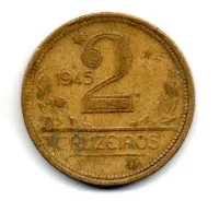 1945 - 2 Cruzeiros - ERRO: Delaminação - Moeda Brasil