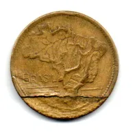 1945 - 2 Cruzeiros - ERRO: Delaminação - Moeda Brasil - Foto 2