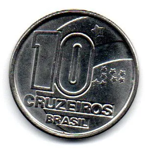 1991 - 10 Centavos - ERRO: Cunho Descentralizado - Moeda Brasil