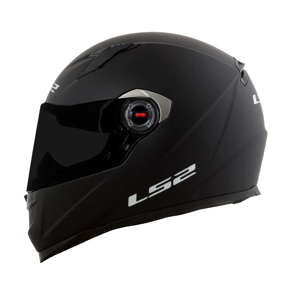 CAPACETE LS2 FF358 CLASSIC MONOCOLOR PRETO FOSCO Imagem