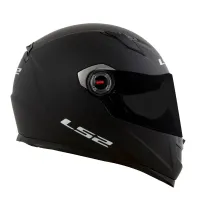 CAPACETE LS2 FF358 CLASSIC MONOCOLOR PRETO FOSCO - Foto 2