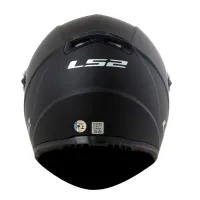 CAPACETE LS2 FF358 CLASSIC MONOCOLOR PRETO FOSCO - Foto 4