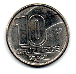 1991 - 10 Centavos - ERRO: Batida Fraca - Moeda Brasil Imagem