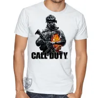 Camiseta adulto ou infantil Call of Duty soldado jogo game - Foto 3