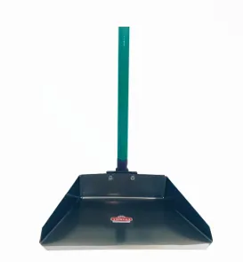 Pá de Lixo Chapa Galvanizada Com Cabo De Madeira 80cm