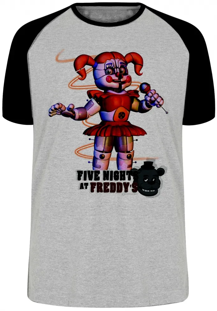 Camiseta adulto ou infantil Five Night at Freddys Circusbaby
