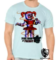 Camiseta adulto ou infantil Five Night at Freddys Circusbaby - Foto 5