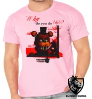 Camiseta adulto ou infantil Five Night at Freddys Five Urso - Foto 4