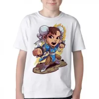 Camiseta adulto ou infantil chun li street figther game - Foto 3