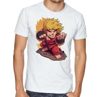 Camiseta adulto ou infantil ken street fighter jogo game - Foto 3