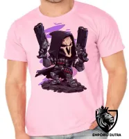 Camiseta adulto ou infantil reaper Overwatch jogo game - Foto 2