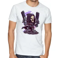 Camiseta adulto ou infantil reaper Overwatch jogo game - Foto 3