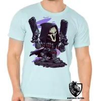 Camiseta adulto ou infantil reaper Overwatch jogo game - Foto 5