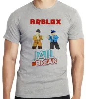 Camiseta adulto ou infantil roblox jail break game jogo pc skin - Foto 3