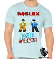 Camiseta adulto ou infantil roblox jail break game jogo pc skin - Foto 5
