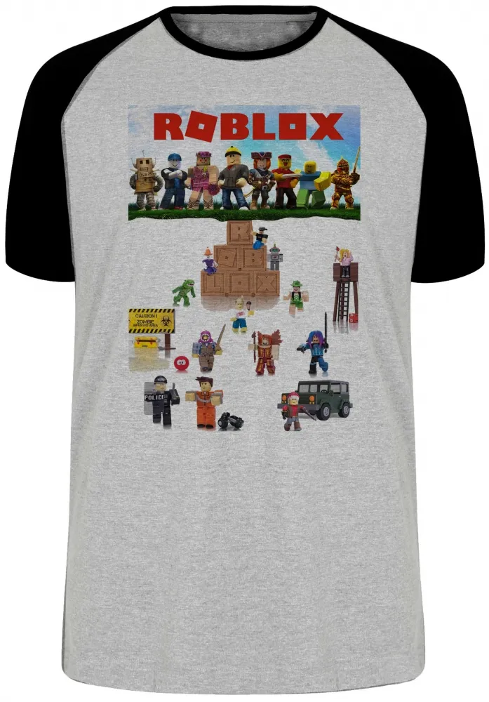 Camiseta adulto ou infantil roblox personagens game jogo pc skin