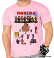 Camiseta adulto ou infantil roblox personagens game jogo pc skin - Foto 4