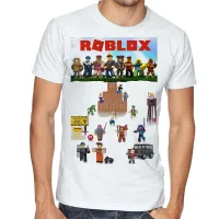 Camiseta adulto ou infantil roblox personagens game jogo pc skin - Foto 5