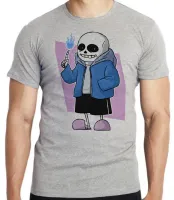 Camiseta adulto ou infantil undertale caveira game jogo android - Foto 3