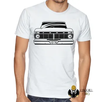 Camiseta adulto ou infantil Camionete Ford antiga carro antigo - Foto 2