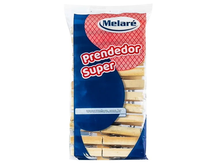 Prendedor Super De Madeira c/12