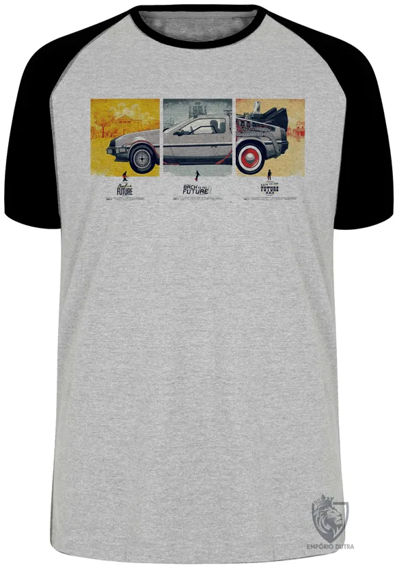 Camiseta adulto ou infantil DeLorean carro de volta futuro Imagem