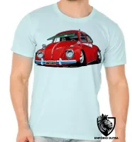 Camiseta adulto ou infantil Fusca vermelho 1973 volks fuca - Foto 5