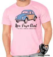 Camiseta adulto ou infantil Meu Fusca Azul carro volkswagen fuca - Foto 2