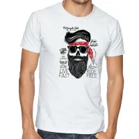 Camiseta adulto ou infantil Moto cycle Club Free spirit harley davidson - Foto 2