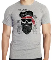 Camiseta adulto ou infantil Moto cycle Club Free spirit harley davidson - Foto 3