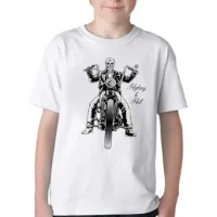 Camiseta adulto ou infantil Moto Highway to hell harley davidson - Foto 3