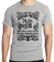Camiseta adulto ou infantil Moto Johnson Motors 79 USA harley davidson - Foto 4