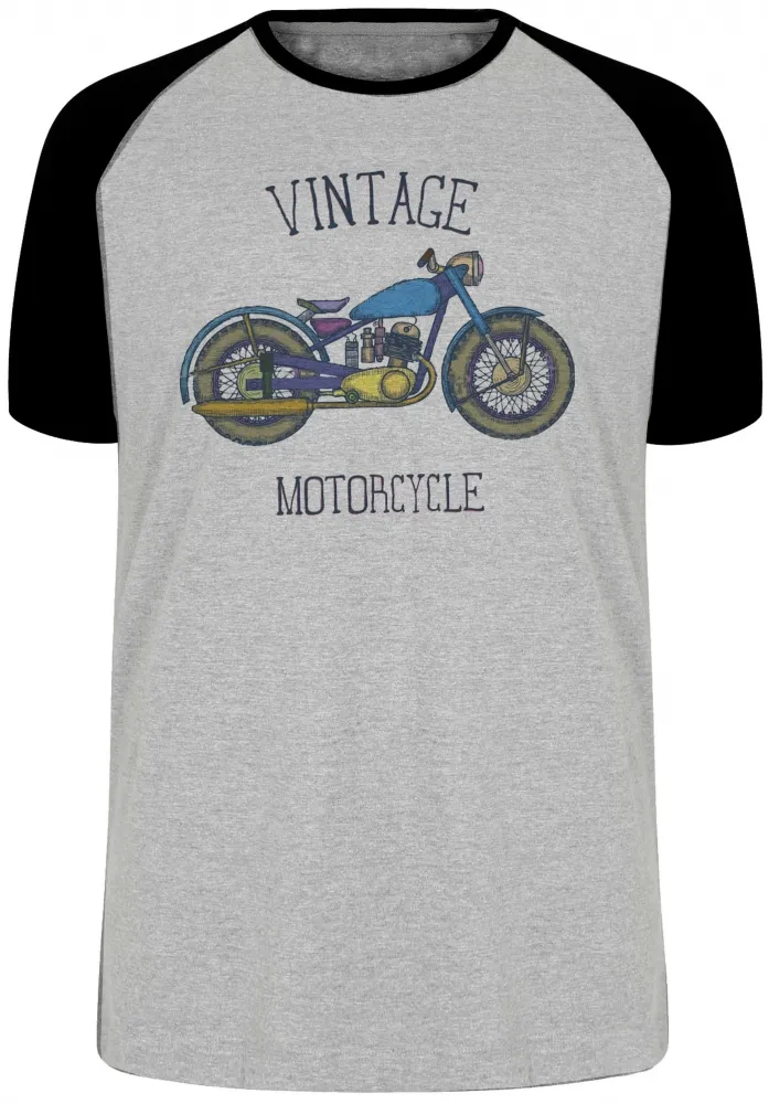 Camiseta adulto ou infantil Moto vintage motoqueiro harley davidson Imagem