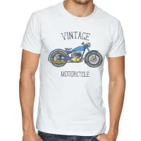 Camiseta adulto ou infantil Moto vintage motoqueiro harley davidson - Foto 3