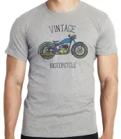 Camiseta adulto ou infantil Moto vintage motoqueiro harley davidson - Foto 4