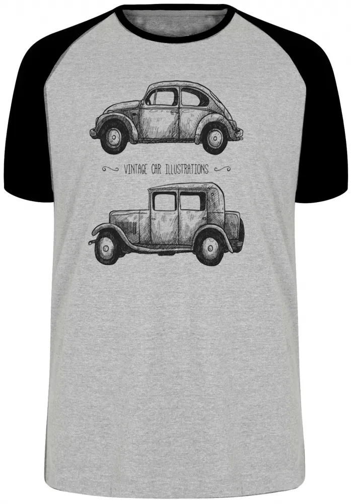 Camiseta adulto ou infantil Vintage car carro antigo fusca ford vintage Imagem