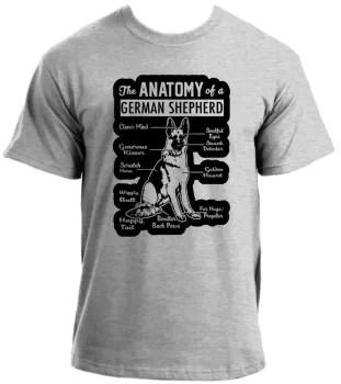 Camiseta adulto ou infantil Anatomia Pastor Alemão German Sheperd - Foto 2