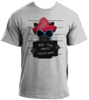 Camiseta adulto ou infantil Bad Dog cachorro cão Police Dept - Foto 2