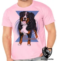 Camiseta adulto ou infantil Bernese cachorro dog cão - Foto 2