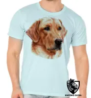 Camiseta adulto ou infantil cachorro cão dog golden retriever labrador caramelo - Foto 5