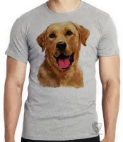 Camiseta adulto ou infantil cachorro cão dog labrador caramelo raça show - Foto 3