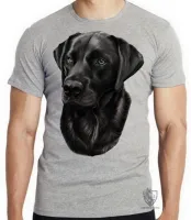 Camiseta adulto ou infantil cachorro cão dog labrador preto raça - Foto 3