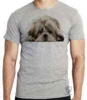 Camiseta adulto ou infantil cachorro cão dog Shih tzu raça canina - Foto 3