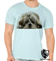 Camiseta adulto ou infantil cachorro cão dog Shih tzu raça canina - Foto 5