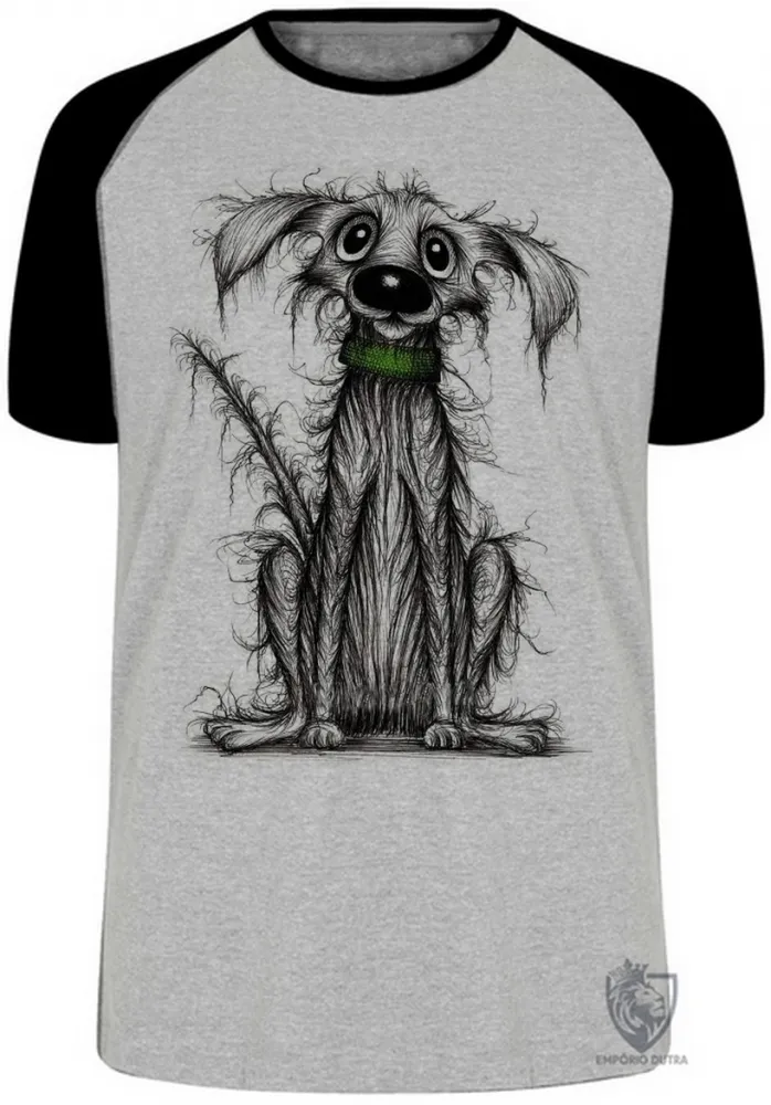 Camiseta adulto ou infantil cachorro cão dog vira lata cusco cachorrinho