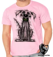 Camiseta adulto ou infantil cachorro cão dog vira lata cusco cachorrinho - Foto 2