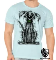 Camiseta adulto ou infantil cachorro cão dog vira lata cusco cachorrinho - Foto 5